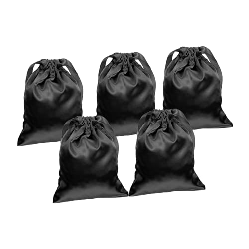 LOLIPPYY 5 Stück Teiliges Schmuckbeutel aus Faltbarem mit Kordelzug Kleine Kratzfeste Aufbewahrungstaschen für Schmuck und Kosmetik Kompakt Vielseitig für Reisen und Schwarze Tragetaschen LOLIPPYY 5 Stück Teiliges Schmuckbeutel aus Faltbarem mit Kordelzug Kleine Kratzfeste Aufbewahrungstaschen für Schmuck und Kosmetik Kompakt Vielseitig für Reisen und Schwarze Tragetaschen von LOLIPPYY