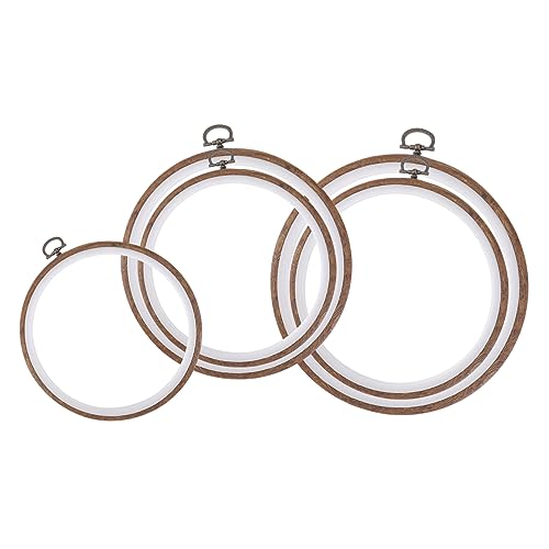 LOLIPPYY 5 Stück Teiliges Stickrahmen Kunststoff Runde Ringe für Kreuzstich Verschiedene für Anfänger und DIY Handwerk LOLIPPYY 5 Stück Teiliges Stickrahmen Kunststoff Runde Ringe für Kreuzstich Verschiedene für Anfänger und DIY Handwerk von LOLIPPYY