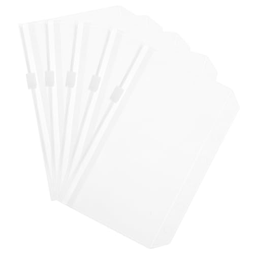 LOLIPPYY 5 Stück Teiliges Transparente Binder Taschen mit Löchern Reißverschlussfest Langlebig und Widerstandsfähig Praktische Aufbewahrung für Lose Fotos und Dokumente für Ordner und LOLIPPYY 5 Stück Teiliges Transparente Binder Taschen mit Löchern Reißverschlussfest Langlebig und Widerstandsfähig Praktische Aufbewahrung für Lose Fotos und Dokumente für Ordner und von LOLIPPYY