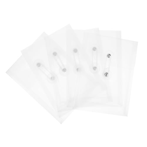 LOLIPPYY 5 Stück Transparente Dokumententaschen aus Robustem Pp material Leichte Praktische Aufbewahrungstaschen für Rechnungen Arbeitsunterlagen und Scrapbooking Vielseitig für Büro und LOLIPPYY 5 Stück Transparente Dokumententaschen aus Robustem Pp material Leichte Praktische Aufbewahrungstaschen für Rechnungen Arbeitsunterlagen und Scrapbooking Vielseitig für Büro und von LOLIPPYY