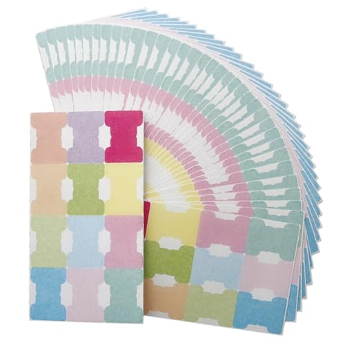 LOLIPPYY 50 Blatt Farbige Beschreibbare Index Haftnotizen Widerstandsfähige Selbstklebende Registerkarten zur Dokumentenorganisation für Büro Schule und Zuhause von LOLIPPYY