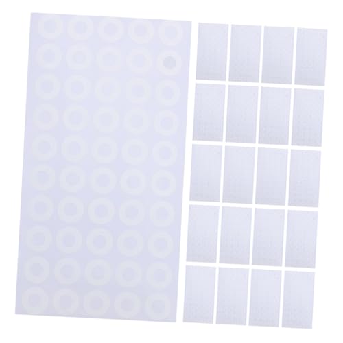 LOLIPPYY 50 Blatt Lochverstärker Aufkleber Rund PVC Selbstklebend Lochverstärkungs Etiketten für Schnellhefter Papier Büroordner Kalender und Lose Blattsammlung Langlebig und Reißfest von LOLIPPYY