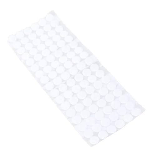 LOLIPPYY 50 Paare Selbstklebende Klettpunkte Rund Doppelseitig Haftend Wasserfester Polyester Nylon Materialmix Starke Haftung Feuchtigkeit Vielseitig für Handwerk Kabelbinder Aufkleber von LOLIPPYY
