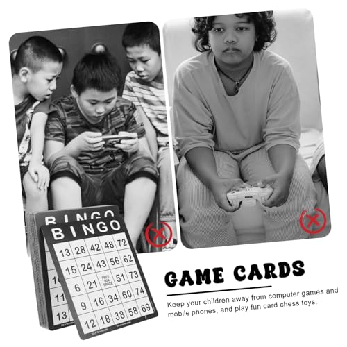 LOLIPPYY 50 Stück Bingo Spielkarten aus Papier Leicht und Tragbar Vielseitig Einsetzbar für Familienfeiern Valentinstag und Sommerpartys Partygeschenke und Unterhaltung für Erwachsene von LOLIPPYY