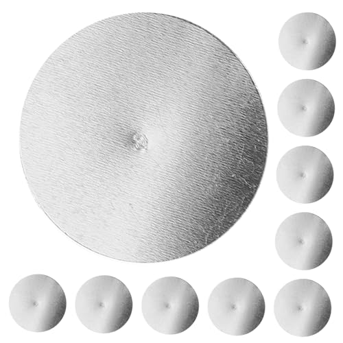 LOLIPPYY 50 Stück Broschen Basen Metallplatten für DIY Bastelprojekte Praktische Anstecknadeln und Broschen Teller für Schmuck Id Karten und Mehr von LOLIPPYY