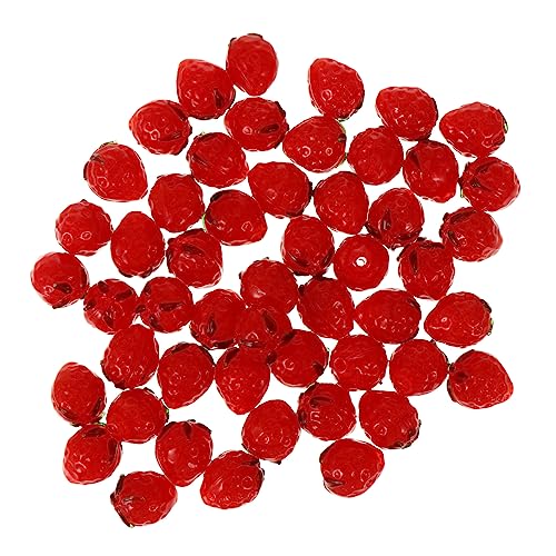 LOLIPPYY 50 Stück Erdbeer Lose Perlen Perlen Simulierte Rosa Erdbeer Dekoration Erdbeeren Kleiner Erdbeer Charm Party Stil Süße Frucht Anhänger Perlen Runde Perlen Machen Glas LOLIPPYY 50 Stück Erdbeer Lose Perlen Perlen Simulierte Rosa Erdbeer Dekoration Erdbeeren Kleiner Erdbeer Charm Party Stil Süße Frucht Anhänger Perlen Runde Perlen Machen Glas von LOLIPPYY