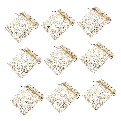 LOLIPPYY 50 Stück Gildende Organza Geschenktüten mit Zugband für Hochzeiten und Weihnachten Süßigkeiten Kekse und Kleine LOLIPPYY 50 Stück Gildende Organza Geschenktüten mit Zugband für Hochzeiten und Weihnachten Süßigkeiten Kekse und Kleine von LOLIPPYY