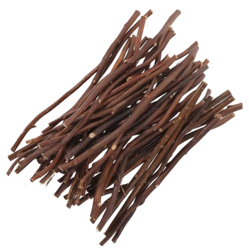 LOLIPPYY 50 Stück Natürliche Holzstäbe Braun Feine Holzäste DIY Bastelholz für Handwerk Foto Requisiten Hochwertige Naturholzstäbe für Dekoration und Kreative Projekte von LOLIPPYY