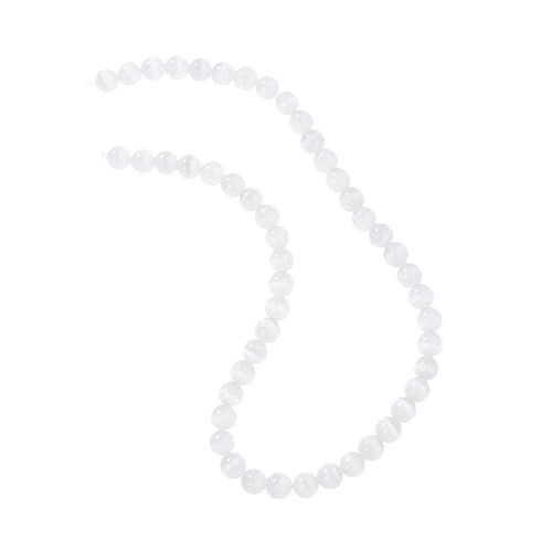 LOLIPPYY 50 Stück Natürliche Katzenauge Opal Edelstein Perlen Rund Perlen Schmuck zum Auffädeln Beaded Bracelet DIY Armband Zubehör Weiß Poliert Unisex LOLIPPYY 50 Stück Natürliche Katzenauge Opal Edelstein Perlen Rund Perlen Schmuck zum Auffädeln Beaded Bracelet DIY Armband Zubehör Weiß Poliert Unisex von LOLIPPYY