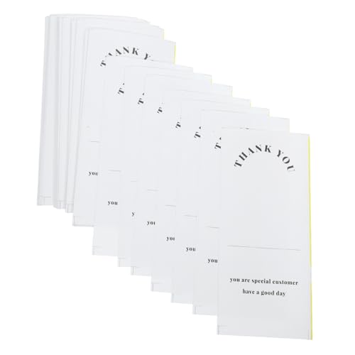 LOLIPPYY 50 Stück Pack Selbstklebende Dankeschön Aufkleber Kleine Runde Thank You Labels Dekorative Verpackungsetiketten für Geschenke Papiertüten Backwaren und Kleine Unternehmen Einfache von LOLIPPYY