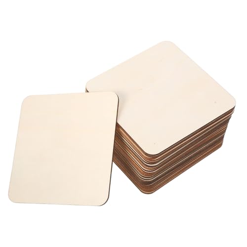 LOLIPPYY 50 Stück Quadratische Holzscheiben Naturbelassen Roh mit Authentischer Maserung für DIY Bastelprojekte Malerei Gravur Dekoration Holzstücke LOLIPPYY 50 Stück Quadratische Holzscheiben Naturbelassen Roh mit Authentischer Maserung für DIY Bastelprojekte Malerei Gravur Dekoration Holzstücke von LOLIPPYY