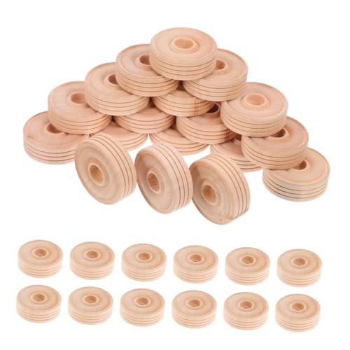 LOLIPPYY 50 Stück Runde Holzspielzeugräder DIY Bastelzubehör für Handgemachte Miniaturräder Hochwertigem Holz für Kreative Projekte und Modellbau LOLIPPYY 50 Stück Runde Holzspielzeugräder DIY Bastelzubehör für Handgemachte Miniaturräder Hochwertigem Holz für Kreative Projekte und Modellbau von LOLIPPYY