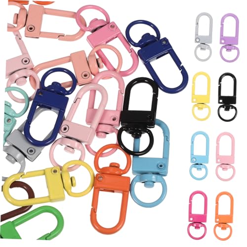 LOLIPPYY 50 Stück Teiliges Bunter Legierungs karabinerhaken mit Drehbarem Drehgelenk Robuste Metall Schlüsselanhänger verschlüsse für DIY Schmuck Taschen Schlüssel und Lederwaren LOLIPPYY 50 Stück Teiliges Bunter Legierungs karabinerhaken mit Drehbarem Drehgelenk Robuste Metall Schlüsselanhänger verschlüsse für DIY Schmuck Taschen Schlüssel und Lederwaren von LOLIPPYY