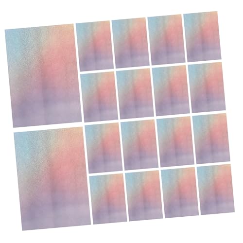 LOLIPPYY 50 Stück Teiliges Holografisches Metallic Cardstock mit Spiegelnder Oberfläche M² Vielseitiges Bastelpapier für Diy-karten Partydekoration Scrapbooking Kompatibel mit Inkjetdruck von LOLIPPYY