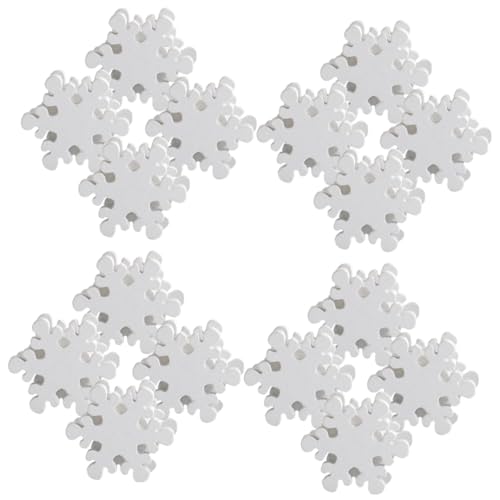LOLIPPYY 50 Stück Teiliges Schneeflocken Holzperlen Natürliche Holzmaterialien Glatte Oberfläche DIY Schmuckperlen für Handgemachte Weihnachtsdeko für Halsketten und Bastelprojekte LOLIPPYY 50 Stück Teiliges Schneeflocken Holzperlen Natürliche Holzmaterialien Glatte Oberfläche DIY Schmuckperlen für Handgemachte Weihnachtsdeko für Halsketten und Bastelprojekte von LOLIPPYY