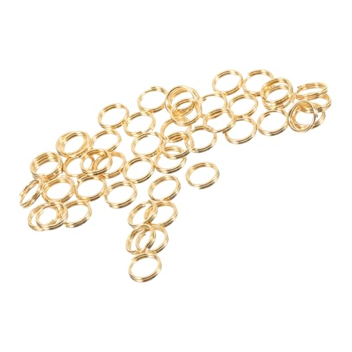 LOLIPPYY 50 Stück Teiliges Set Edelstahl Doppel Spaltringe Gold Schlüsselringe Schmuckverbinder für DIY Basteln Armbänder Halsketten mit Sicherem Halt und Einfachem Befestigen LOLIPPYY 50 Stück Teiliges Set Edelstahl Doppel Spaltringe Gold Schlüsselringe Schmuckverbinder für DIY Basteln Armbänder Halsketten mit Sicherem Halt und Einfachem Befestigen von LOLIPPYY