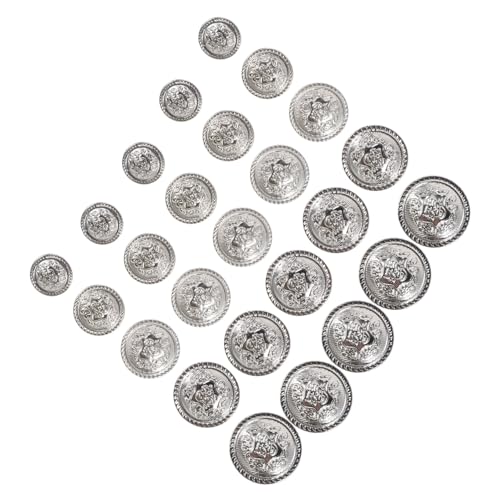 LOLIPPYY 50 Stück Teiliges Vintage Metallknöpfe Antike Anzugknöpfe in Verschiedenen Robuste DIY Knöpfe mit Ösen zum Annähen Vielseitige Blazer und Mantelknöpfe für Kleidung und LOLIPPYY 50 Stück Teiliges Vintage Metallknöpfe Antike Anzugknöpfe in Verschiedenen Robuste DIY Knöpfe mit Ösen zum Annähen Vielseitige Blazer und Mantelknöpfe für Kleidung und von LOLIPPYY
