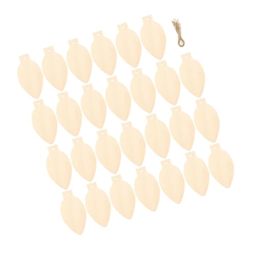 LOLIPPYY 50 Stück Weihnachtsdekoration Aus Holz Ornamente Weihnachtsdekorationen Für Den Innenbereich Kinderzimmer Ausschnitt DIY Weihnachtsbirnen USB Form Ornament von LOLIPPYY