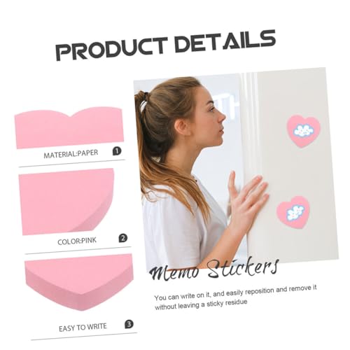 LOLIPPYY 500 Blatt Rosa Herz notizzettel Selbstklebende Haftnotizen Bunte Memo Pads für Büro und Organisation Mädchen Schreibtisch Zubehör für Nachrichten und Erinnerungen LOLIPPYY 500 Blatt Rosa Herz notizzettel Selbstklebende Haftnotizen Bunte Memo Pads für Büro und Organisation Mädchen Schreibtisch Zubehör für Nachrichten und Erinnerungen von LOLIPPYY