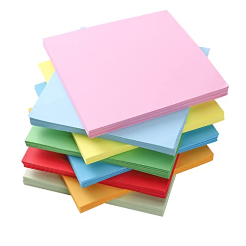 LOLIPPYY 500 Stück Faltpapier Farben für Diy Bastelarbeiten Schulprojekte und Partydekoration Fördert Kreativität und Fingerfertigkeit von LOLIPPYY