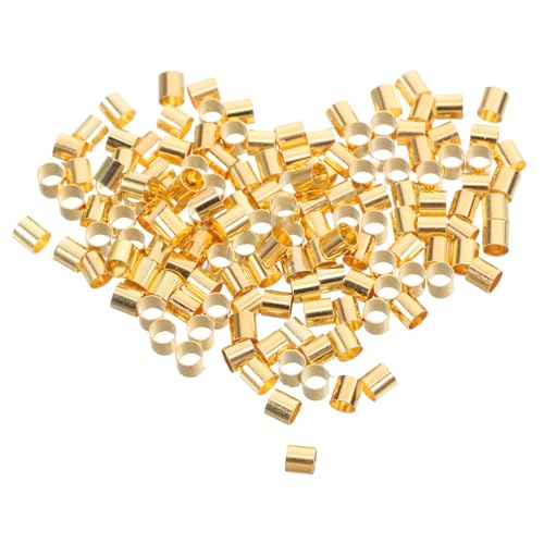 LOLIPPYY 500 Stück Kupfer Crimpperlen Goldfarben Schmuckzubehör für Armbänder Halsketten DIY Schmuckherstellung Stabile Endkappen für Kordeln Langlebige Quetschkalotten LOLIPPYY 500 Stück Kupfer Crimpperlen Goldfarben Schmuckzubehör für Armbänder Halsketten DIY Schmuckherstellung Stabile Endkappen für Kordeln Langlebige Quetschkalotten von LOLIPPYY