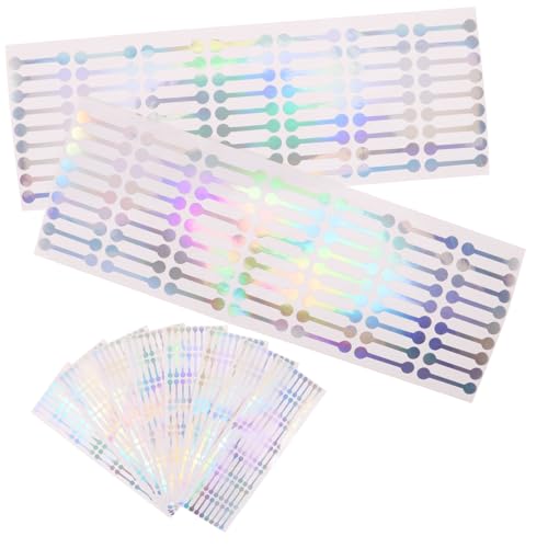 LOLIPPYY 500 Stück Selbstklebende Siegelaufkleber aus Langlebigem PVC für Kosmetikflaschen Ätherische Öle und Verpackungen Wasserfest Einfach Anzubringen Vielseitig Einsetzbar für Sichere von LOLIPPYY