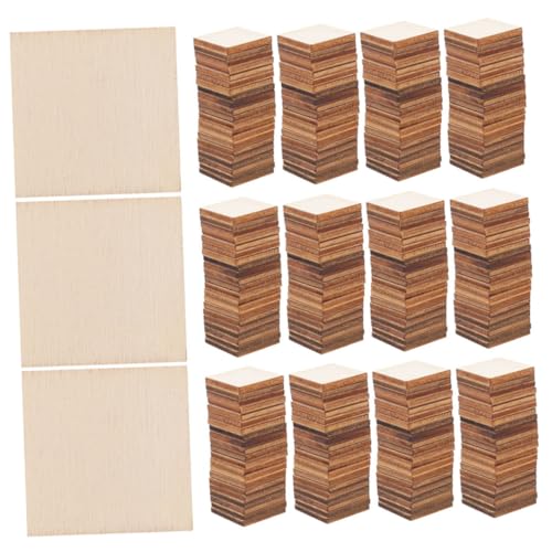 LOLIPPYY 500 Stück Unbehandelte Quadratische Holzstücke Dicke Blanko Holzplatten für DIY Bastelprojekte Malerei Holzbrand und Heimdekoration mit Natürlicher Maserung LOLIPPYY 500 Stück Unbehandelte Quadratische Holzstücke Dicke Blanko Holzplatten für DIY Bastelprojekte Malerei Holzbrand und Heimdekoration mit Natürlicher Maserung von LOLIPPYY