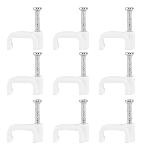 LOLIPPYY 500 Stück Verstärkte Kabelclips mit Metall nagel Kabelmanagement klemmen für Kabelbefestigung Innen und Außen Elastisch Stoßfest Einfache Montage für USB Tv Netzwerkkabel LOLIPPYY 500 Stück Verstärkte Kabelclips mit Metall nagel Kabelmanagement klemmen für Kabelbefestigung Innen und Außen Elastisch Stoßfest Einfache Montage für USB Tv Netzwerkkabel von LOLIPPYY