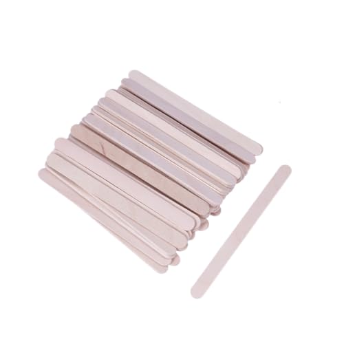 LOLIPPYY 50Stücke DIY Holz Craft Sticks Unbehandelte Umweltfreundliche Holzstäbchen für Bastelprojekte Geschmacks und Geruchsneutral für Hobbybastler von LOLIPPYY