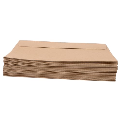 LOLIPPYY 50Stücke Selbstklebende Umschläge aus Kraftpapier Druckbare Leere Umschläge für Hochzeiten Partys Grußkarten und Einladungen für Kreative Gestaltungen und Persönliche von LOLIPPYY