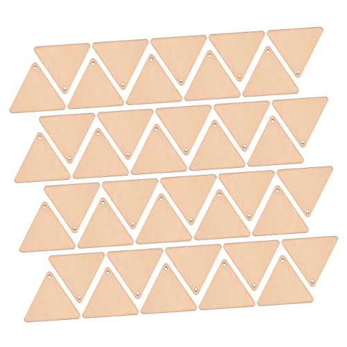 LOLIPPYY 50Stücke Unvollendete Holzstücke für DIY Handwerk Umweltfreundliche Holzanhänger Bastelprojekte Hochzeiten und Weihnachtsdekoration von LOLIPPYY