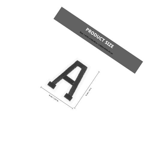 LOLIPPYY 52 Stück Teiliges Bügelbuchstaben Patches zum Aufbügeln und Annähen Bestickte Applikationen aus Strapazierfähigem Material Leicht und Hautfreundlich Dekorativ für Kleidung Taschen von LOLIPPYY