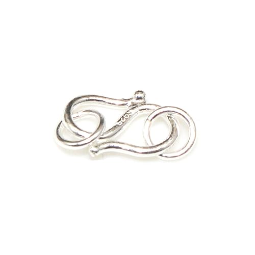 LOLIPPYY 5Stücke DIY Silberner Verschluss S Haken und Haken Schmuckverschluss Zubehör für Armbänder und DIY Schmuckgestaltung für Kreationen von LOLIPPYY