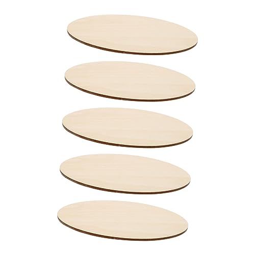 LOLIPPYY 5Stücke Unfertige Runde Holzscheiben DIY Holzplatten für Kreative Bastelprojekte Dicke für Dekorationen und von LOLIPPYY