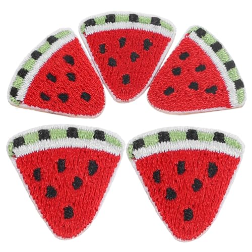 LOLIPPYY 5Stücke Wassermelonen DIY Patches Bestickte Applikationen zum Aufbügeln für Kleidung Taschen und Kunsthandwerk Leuchtende Farben für Röcke und Jeans Vielseitiges von LOLIPPYY