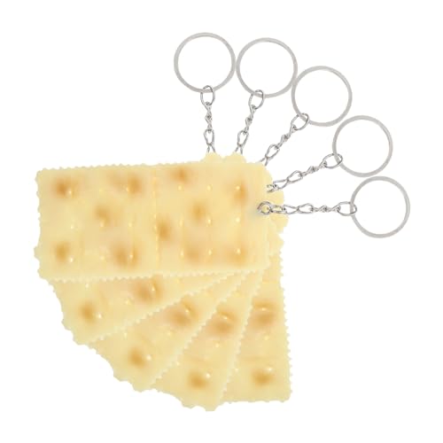 LOLIPPYY 5pcs Gefälschte Food Keychain Lifelike Soda Cookies Schlüsselrolle Realistische Lebensmittelrequisiten Für Handtaschenzubehör Geldbörse von LOLIPPYY