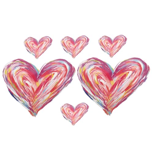 LOLIPPYY 6 Blätter Teiliges Herz Aufbügel Patches für Kleidung Hochelastische Waschbeständige DIY Transferbilder Geeignet für Jacken Shirts Taschen Vielseitige Kleidung Dekoration LOLIPPYY 6 Blätter Teiliges Herz Aufbügel Patches für Kleidung Hochelastische Waschbeständige DIY Transferbilder Geeignet für Jacken Shirts Taschen Vielseitige Kleidung Dekoration von LOLIPPYY