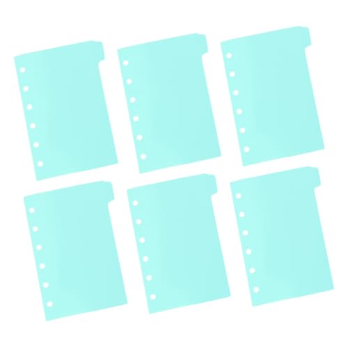LOLIPPYY 6 Blatt Teiliges PP Trennblätter für Ringordner Stabile Organizer Einlagen Vielseitig Einsetzbar für Notizen Dokumente Budgetplaner Minimalistisches Design für Schule und Büro von LOLIPPYY