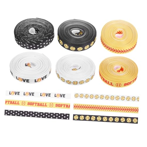 LOLIPPYY 6 Rollen Baseballband Kreatives Band Schulband Zum Basteln Themenband Baseballbänder Jubiläumsband Sportballband Basteln Verpackungsband Wickelband Sportband Schleife Polyester LOLIPPYY 6 Rollen Baseballband Kreatives Band Schulband Zum Basteln Themenband Baseballbänder Jubiläumsband Sportballband Basteln Verpackungsband Wickelband Sportband Schleife Polyester von LOLIPPYY
