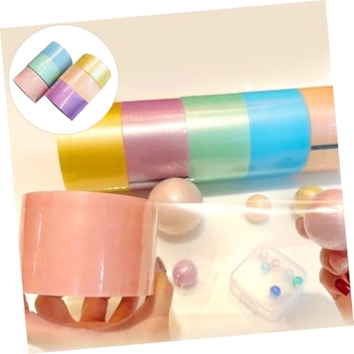 LOLIPPYY 6 Rollen Farbiges Klebeband mit Klebrigen Perlen Multifunktionales Dekompressionstoy für Erwachsene Sicherer Einfach zu Bedienen für Büro und Reisen LOLIPPYY 6 Rollen Farbiges Klebeband mit Klebrigen Perlen Multifunktionales Dekompressionstoy für Erwachsene Sicherer Einfach zu Bedienen für Büro und Reisen von LOLIPPYY