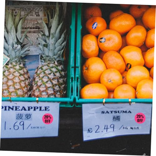 LOLIPPYY 6 Rollen Preisaufkleber Selbstklebend Rabattetiketten für Einzelhandel Supermarkt Verkaufsförderung Praktische Haftetiketten für Warenkennzeichnung und Angebotsanzeige von LOLIPPYY