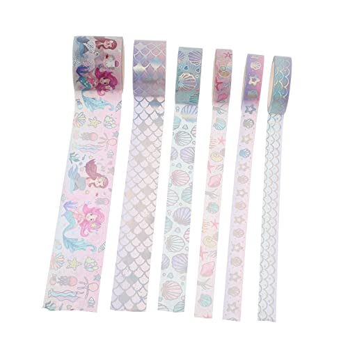 LOLIPPYY 6 Rollen Washi Tape Buntes Masking Tape mit Muster für Scrapbook DIY Tagebuch Dekoration Selbstklebendes Washi Klebeband für Basteln und Planer LOLIPPYY 6 Rollen Washi Tape Buntes Masking Tape mit Muster für Scrapbook DIY Tagebuch Dekoration Selbstklebendes Washi Klebeband für Basteln und Planer von LOLIPPYY