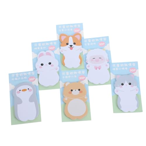 LOLIPPYY 6 Sätze Niedliche Selbstklebende Memo Pads Cartoon Design Kreative Tierform Notizzettel für Schule Büro Zuhause Praktische Haftnotizen zum Schnellen Notieren und Markieren LOLIPPYY 6 Sätze Niedliche Selbstklebende Memo Pads Cartoon Design Kreative Tierform Notizzettel für Schule Büro Zuhause Praktische Haftnotizen zum Schnellen Notieren und Markieren von LOLIPPYY