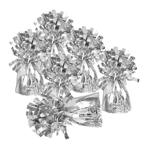 LOLIPPYY 6 Stück Ballongewichte aus Silber für Hochzeit und Party Dekorative Beschwerer für Helium und Luftballons Geeignet für Geburtstagsfeiern Jubiläen und Festliche Dekoration LOLIPPYY 6 Stück Ballongewichte aus Silber für Hochzeit und Party Dekorative Beschwerer für Helium und Luftballons Geeignet für Geburtstagsfeiern Jubiläen und Festliche Dekoration von LOLIPPYY