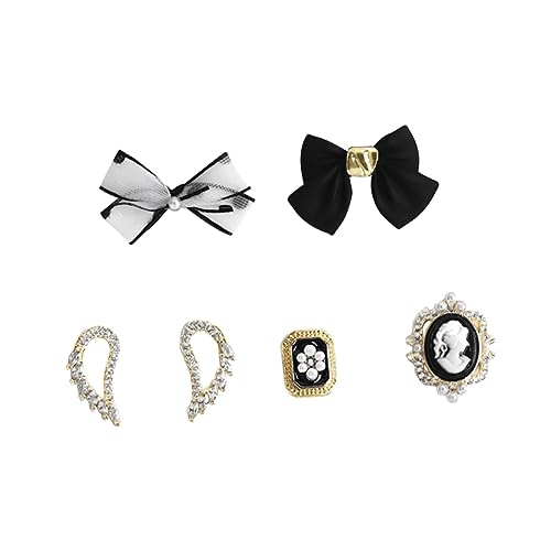 LOLIPPYY 6 Stück Bowknot-Schmuck weihnachtsdeko Bowknot-Aufkleber Nagel Charms Nagel-Charm-Schleifen Legierung LOLIPPYY 6 Stück Bowknot-Schmuck weihnachtsdeko Bowknot-Aufkleber Nagel Charms Nagel-Charm-Schleifen Legierung von LOLIPPYY