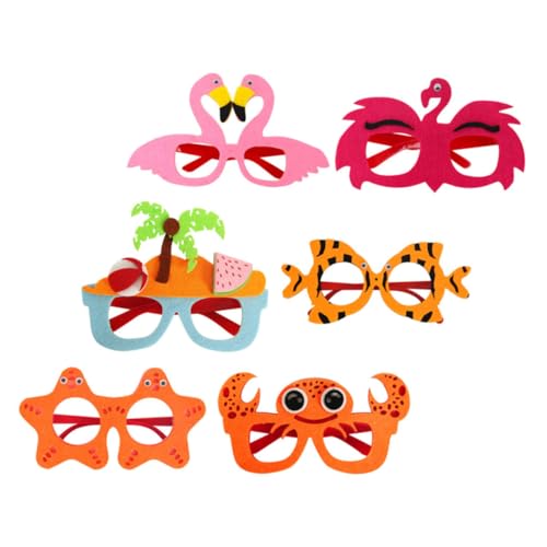 LOLIPPYY 6 Stück Hawaii Partybrillen aus Leichtem Kunststoff Bunte Dekorative Sonnenbrillen für Sommer und Strandpartys Lustige Tropische Fotoaccessoires für Erwachsene LOLIPPYY 6 Stück Hawaii Partybrillen aus Leichtem Kunststoff Bunte Dekorative Sonnenbrillen für Sommer und Strandpartys Lustige Tropische Fotoaccessoires für Erwachsene von LOLIPPYY