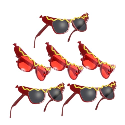 LOLIPPYY 6 Stück Hot Dog Brille mit Transparenten Gläsern Leichte und Bequeme Party Spaßbrillen für Requisiten Witzige Kostümaccessoires für Halloween Geburtstage und Festivitäten LOLIPPYY 6 Stück Hot Dog Brille mit Transparenten Gläsern Leichte und Bequeme Party Spaßbrillen für Requisiten Witzige Kostümaccessoires für Halloween Geburtstage und Festivitäten von LOLIPPYY