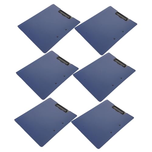 LOLIPPYY 6 Stück Klemmbrett Ordner Teilig mit Doppelseitigen Klammern Beidseitig Nutzbar für und Hochformat Multifunktionaler Dokumentenhalter für Büro Konferenz und Schule Dunkelblau LOLIPPYY 6 Stück Klemmbrett Ordner Teilig mit Doppelseitigen Klammern Beidseitig Nutzbar für und Hochformat Multifunktionaler Dokumentenhalter für Büro Konferenz und Schule Dunkelblau von LOLIPPYY