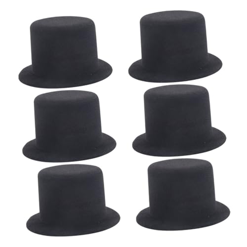 LOLIPPYY 6 Stück Mini Top Hats Schwarz Filz Miniatur Hüte für DIY Bastelprojekte Puppenhüte Haustier Accessoires Weihnachtsdeko Geburtstag Party Hochzeit LOLIPPYY 6 Stück Mini Top Hats Schwarz Filz Miniatur Hüte für DIY Bastelprojekte Puppenhüte Haustier Accessoires Weihnachtsdeko Geburtstag Party Hochzeit von LOLIPPYY