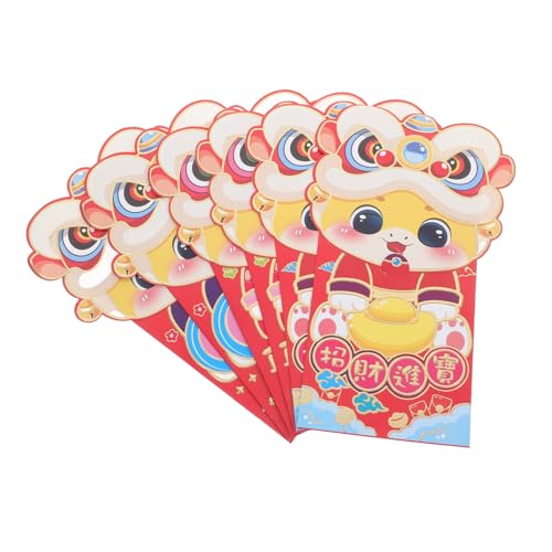 LOLIPPYY 6 Stück Rote Umschläge mit Cartoon Motiv Kuverts für Geldgeschenke zu Hochzeit Geburtstag Chinesisches Neujahr Praktisches Klappdesign Kindgerecht Vielseitig Verwendbar LOLIPPYY 6 Stück Rote Umschläge mit Cartoon Motiv Kuverts für Geldgeschenke zu Hochzeit Geburtstag Chinesisches Neujahr Praktisches Klappdesign Kindgerecht Vielseitig Verwendbar von LOLIPPYY